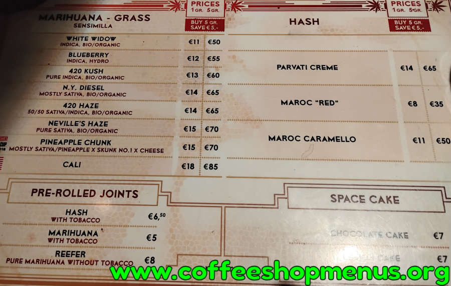 420 Cafe (de Kuil) Menu 1