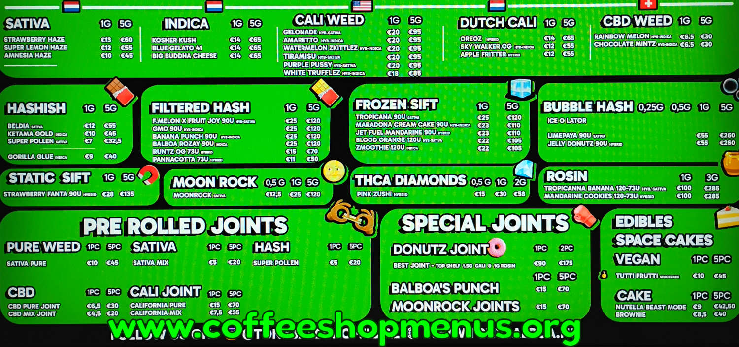 Balboa Family Menu 1