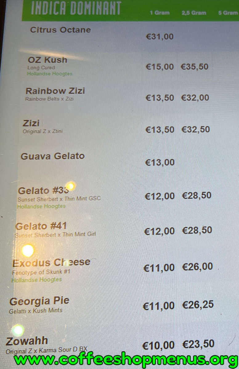 Boerejongens Almere Menu 1