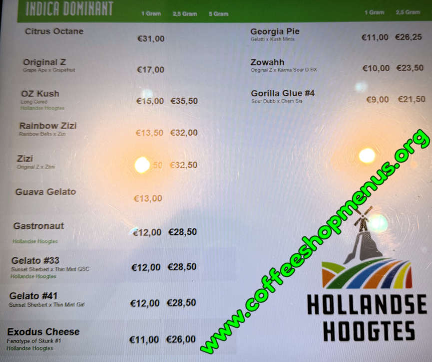 Boerejongens Almere Menu 2