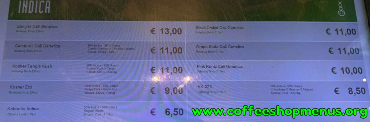 Boerejongens Sloterdijk Menu 1