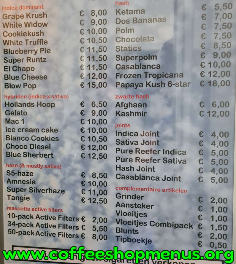 Chapiteau Menu 1