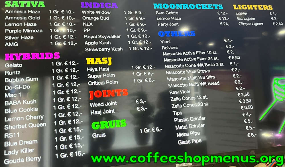 De Vriendschap Menu 1