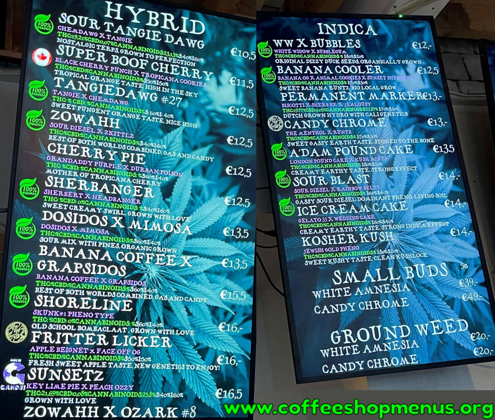 Dizzy Duck Downtown Menu 1