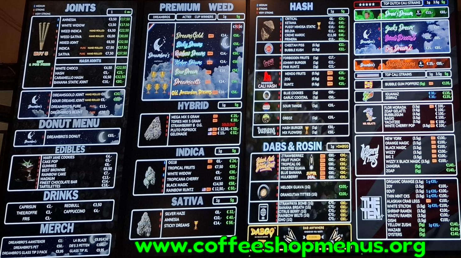Empire Menu 1
