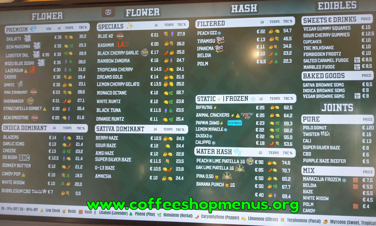 Espresso Menu 1