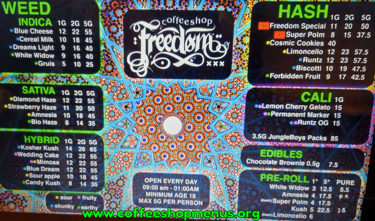 Freedom Menu 1