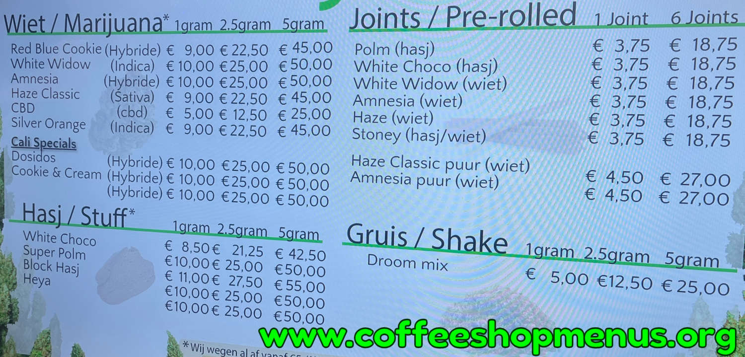 Koffie en Dromen Menu 1