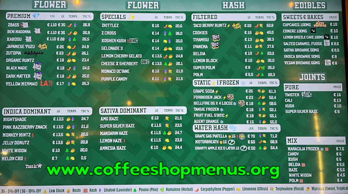 Siberie Menu 1