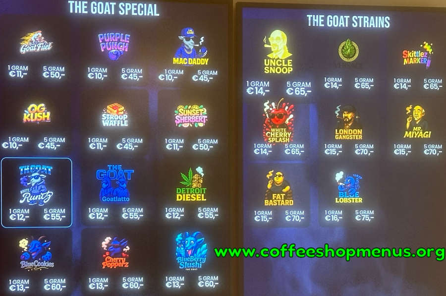 The Goat Menu 1